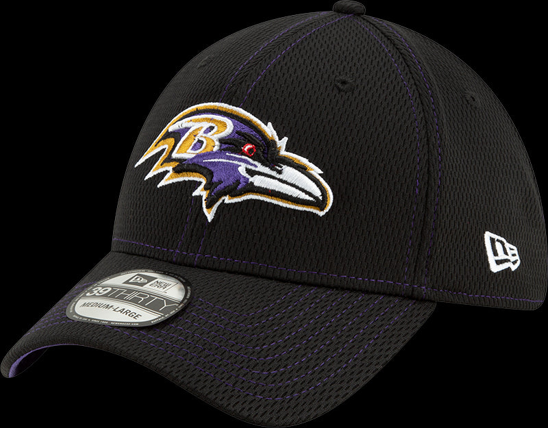 New Era NFL Men's Baltimore Ravens 2019 Sideline Road Official 39THIRTY Flex Hat
