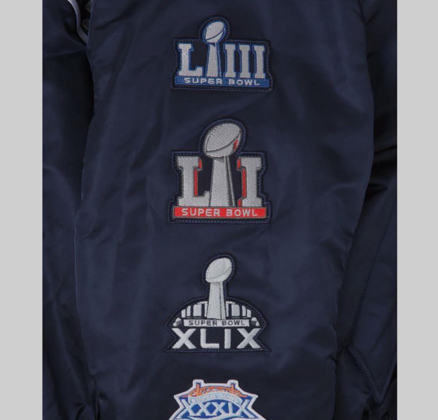 New Era NFL Men's New England Patriots Reversible Alpha Industries MA-1 Bomber Jacket