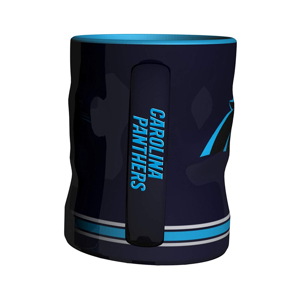 Boelter NFL Carolina Panthers Sculpted Relief Mug Team Color 14oz