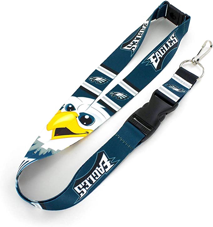 Aminco NFL Philadelphia Eagles Mascot Lanyard Keychain Badge Holder