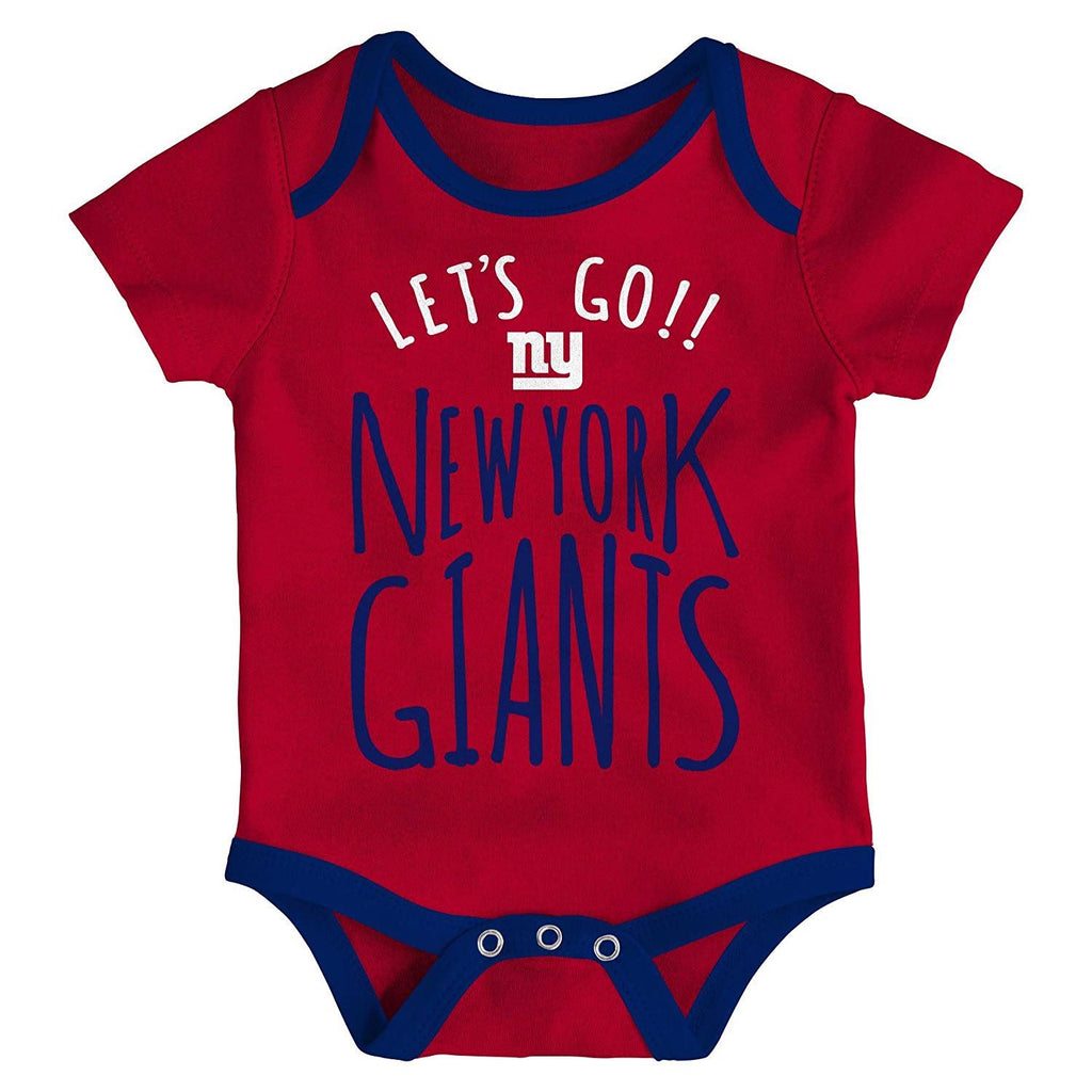 Outerstuff NFL New York Giants Infant Little Tailgater 3-Piece Creeper Set