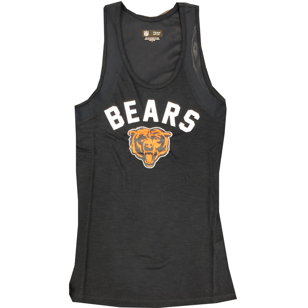 New Era NFL Women’s Chicago Bears Wordmark Arch Heathered Mesh Tank Top