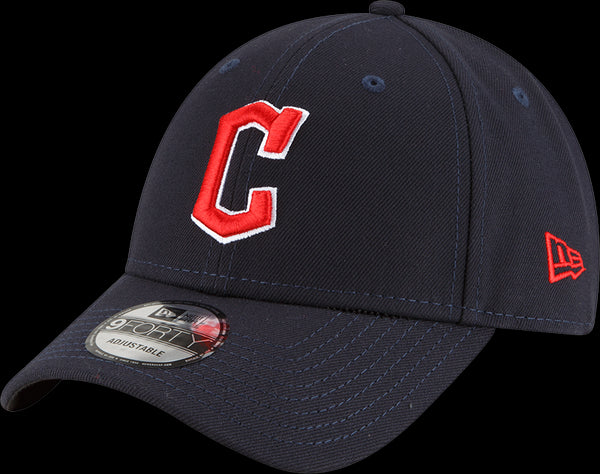 MLB Cleveland Indians Home The League 9FORTY Adjustable Cap, One Size, Navy