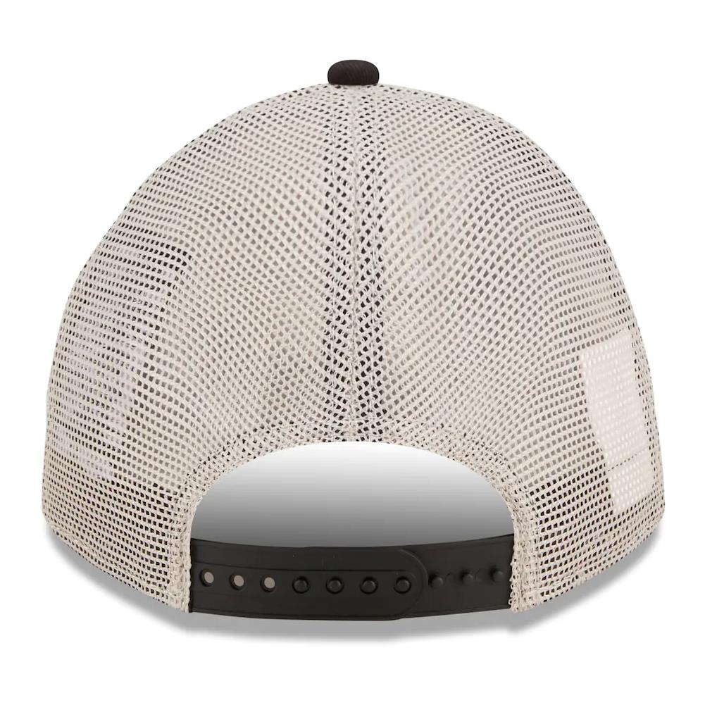 New Era NFL Men's New Orleans Saints Flag 9TWENTY Adjustable Trucker Hat Black/Khaki One Size