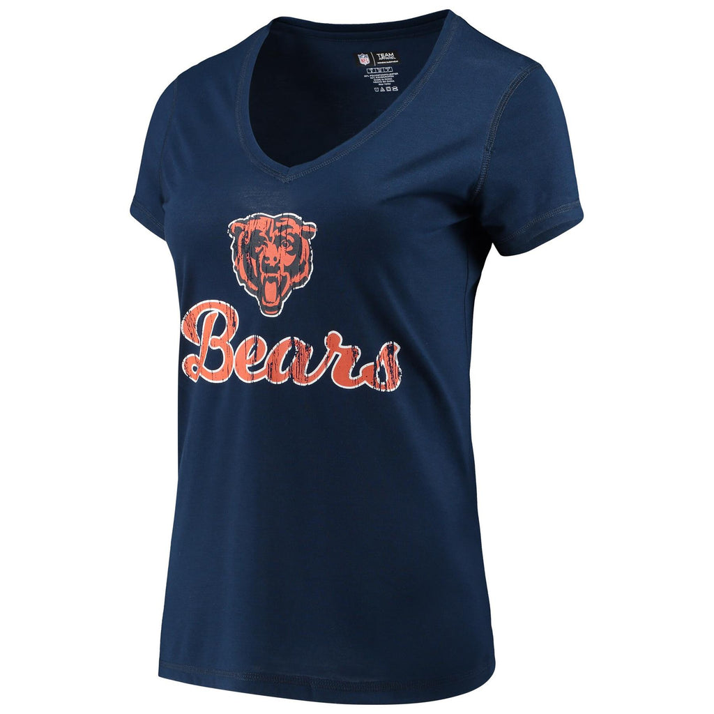 Concepts Sport NFL Women's Chicago Bears Troupe Shirt And Pants Pajama Sleepwear 2-Piece Set
