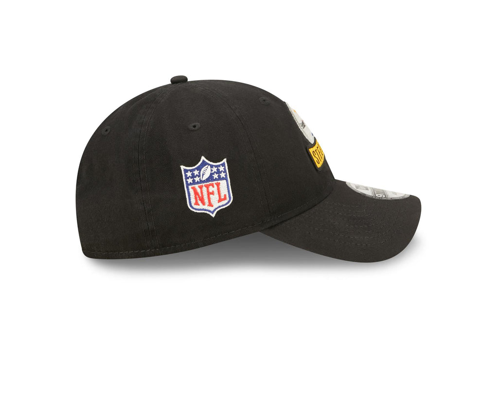 New Era NFL Men's Pittsburgh Steelers NFL Sideline Home 2022 9TWENTY Adjustable Hat Black