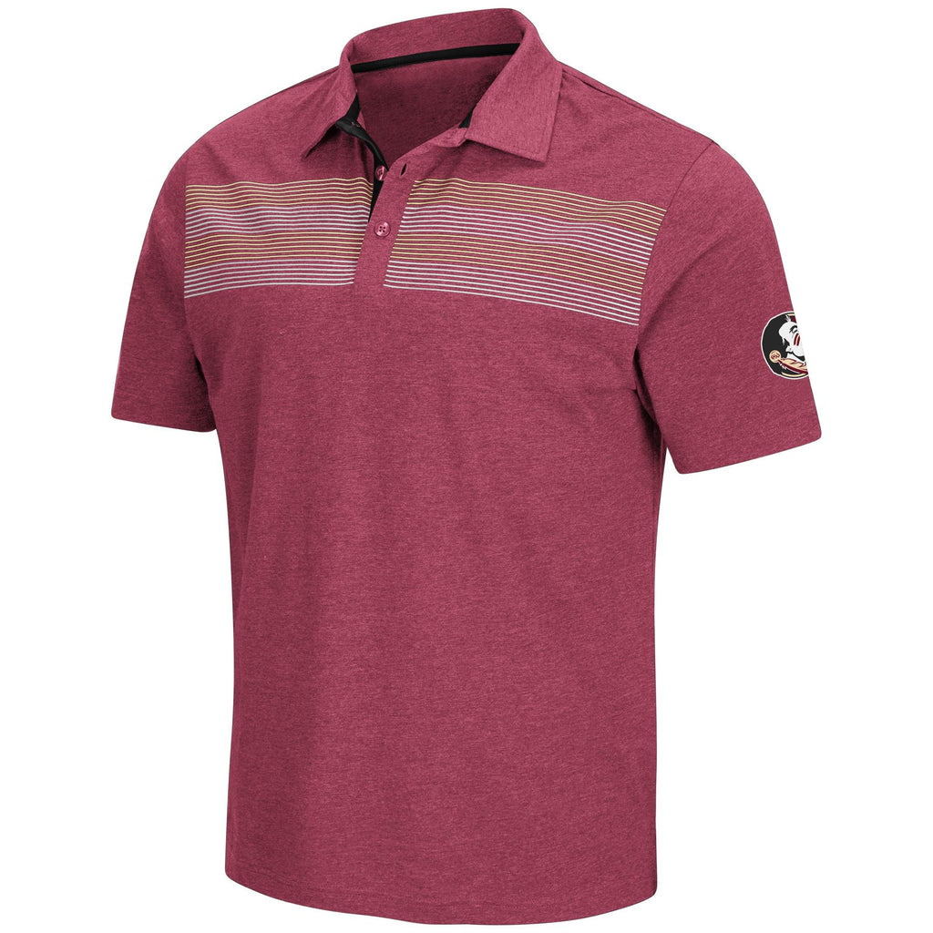 Colosseum NCAA Men's Florida State Seminoles Mr Strickland Polo