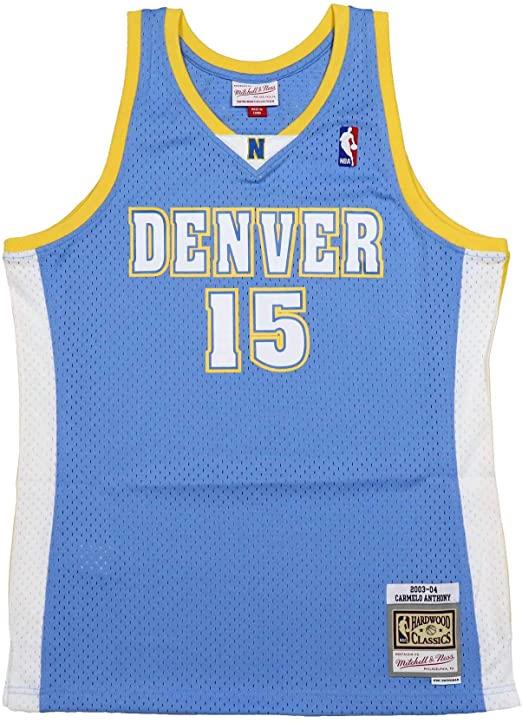 Mitchell & Ness NBA Men's Denver Nuggets Carmelo Anthony 2003-04 Hardwood Classics Reload Swingman Jersey