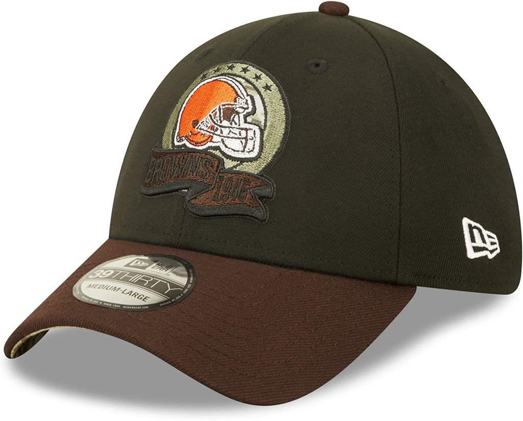 New Era NFL Men's Cleveland Browns 2022 Salute to Service 39THIRTY Flex Hat