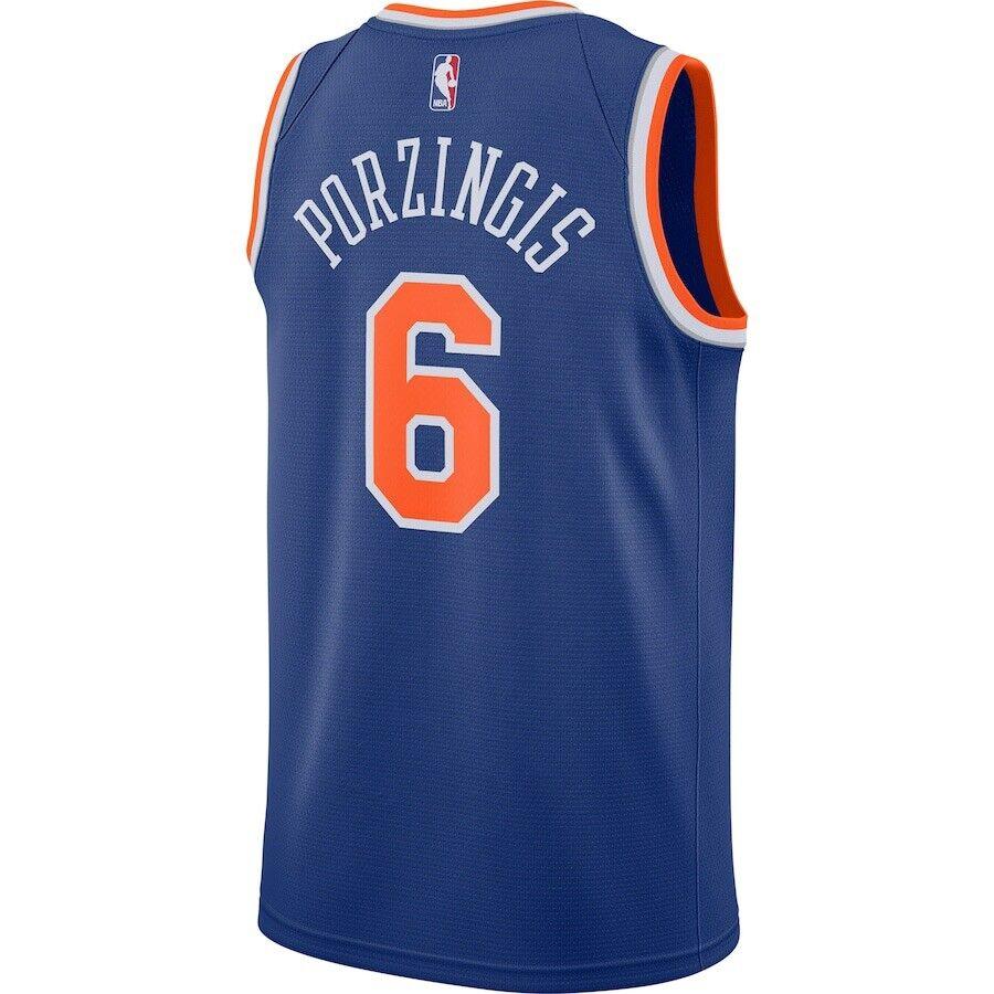 Nike NBA Men's #6 Kristaps Porzingis New York Knicks Icon Edition Swingman Jersey