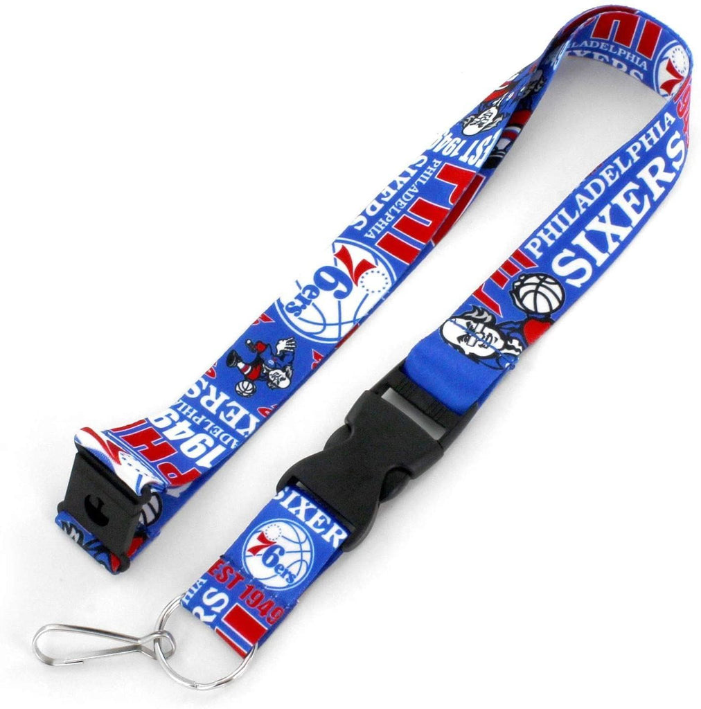 Aminco NBA Philadelphia 76ers Dynamic Lanyard Keychain Badge Holder