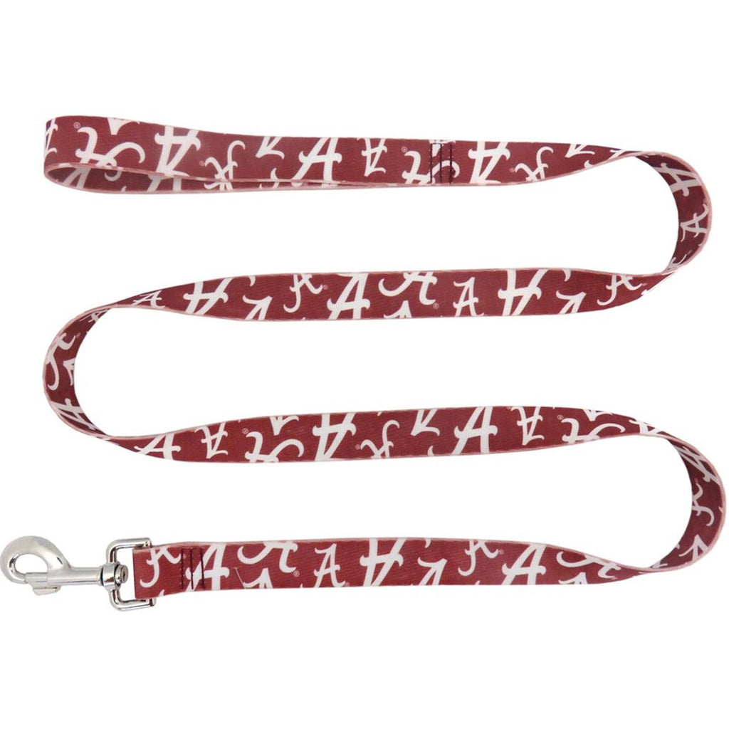 Little Earth NCAA Alabama Crimson Tide Team Pet Leash 1in X 60in