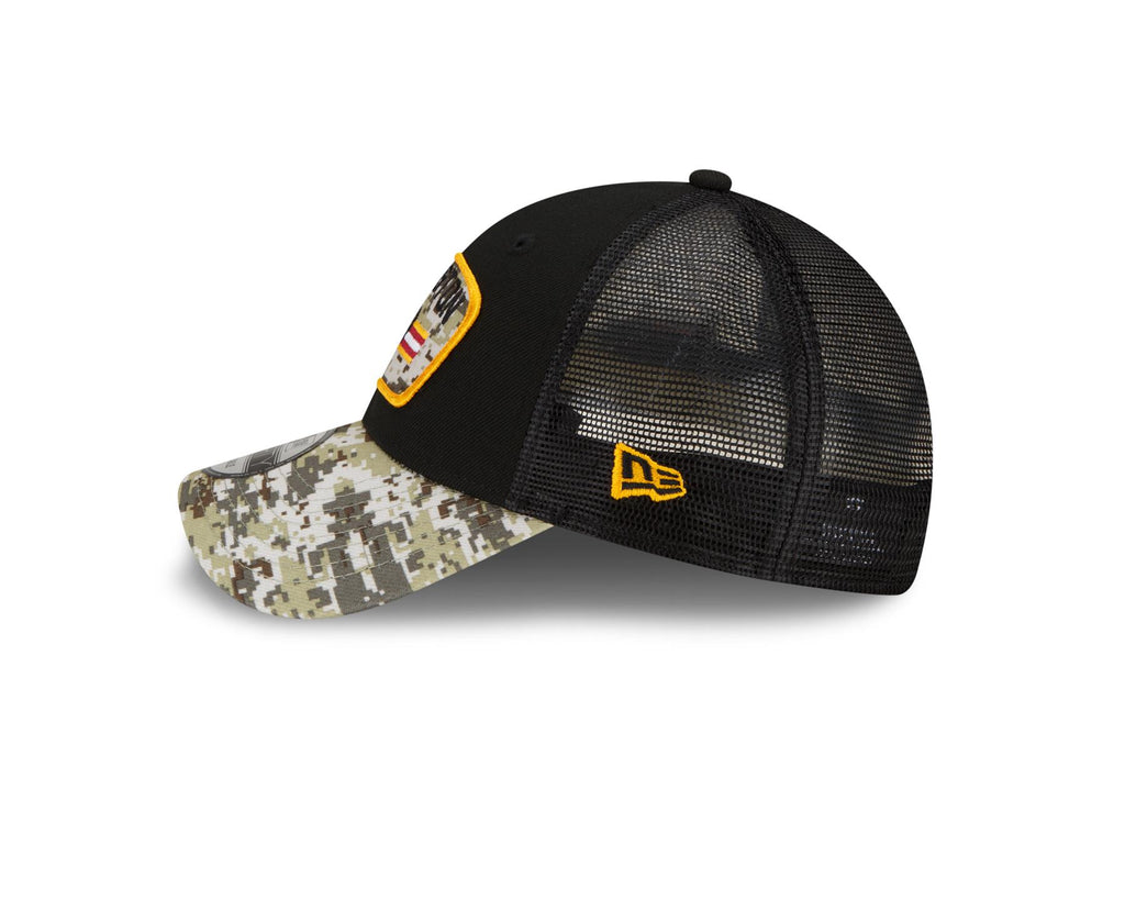 New Era NFL Men's Washington 2021 Salute To Service 9Forty Snapback Adjustable Hat Black/Digital Cam