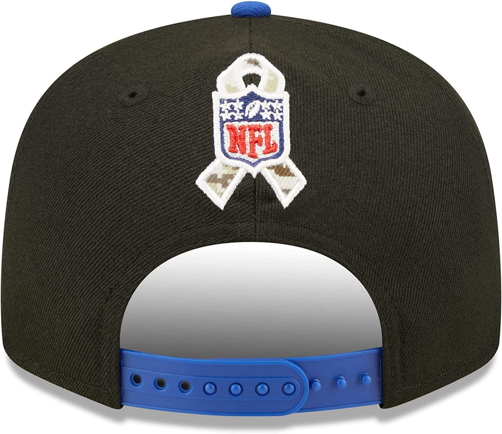 New Era NFL Men's Buffalo Bills 2022 Salute To Service 9FIFTY Snapback Hat Black/Royal OSFA