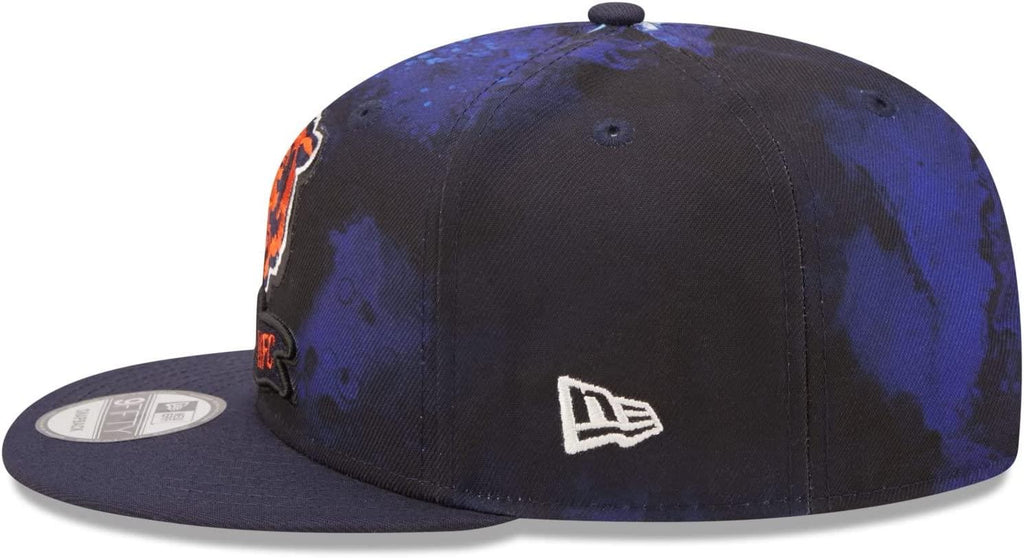 New Era NFL Men's Chicago Bears 2022 Sideline 9FIFTY Ink Dye Snapback Hat Navy OSFM