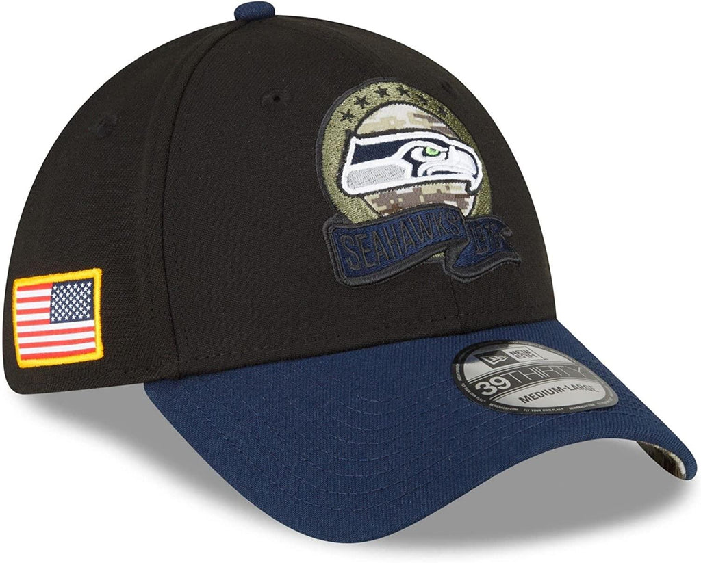 New Era NFL Men's Seattle Seahawks 2022 Salute to Service 39THIRTY Flex Hat