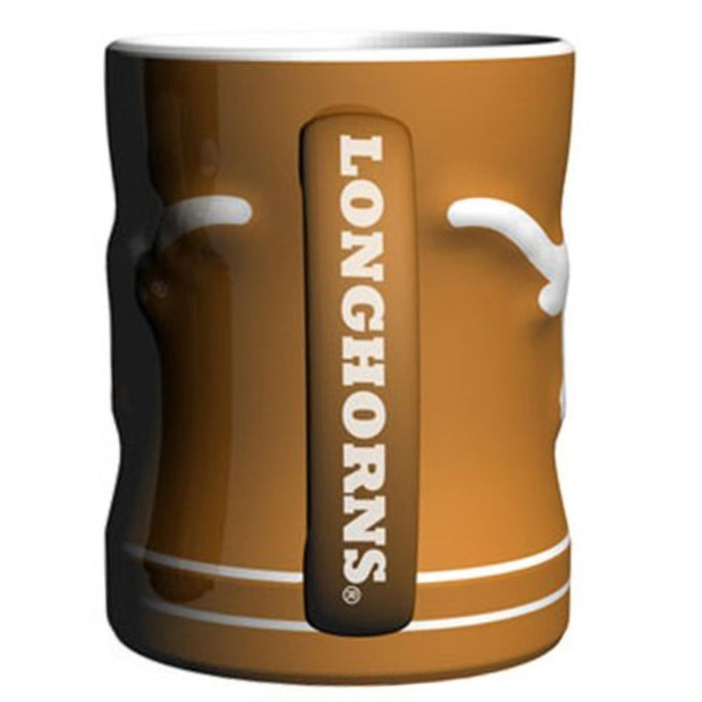 Boelter NCAA Texas Longhorns Sculpted Relief Mug Team Color 14oz