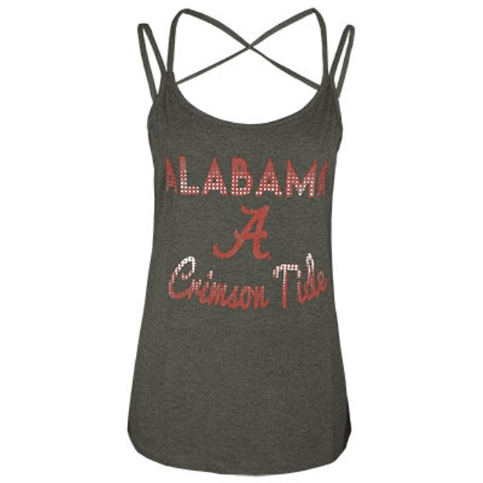 Colosseum NCAA Women's Alabama Crimson Tide Hitter Double Strap Tank Top