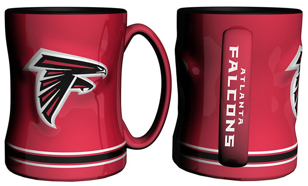 Boelter NFL Atlanta Falcons Sculpted Relief Mug Team Color 14oz