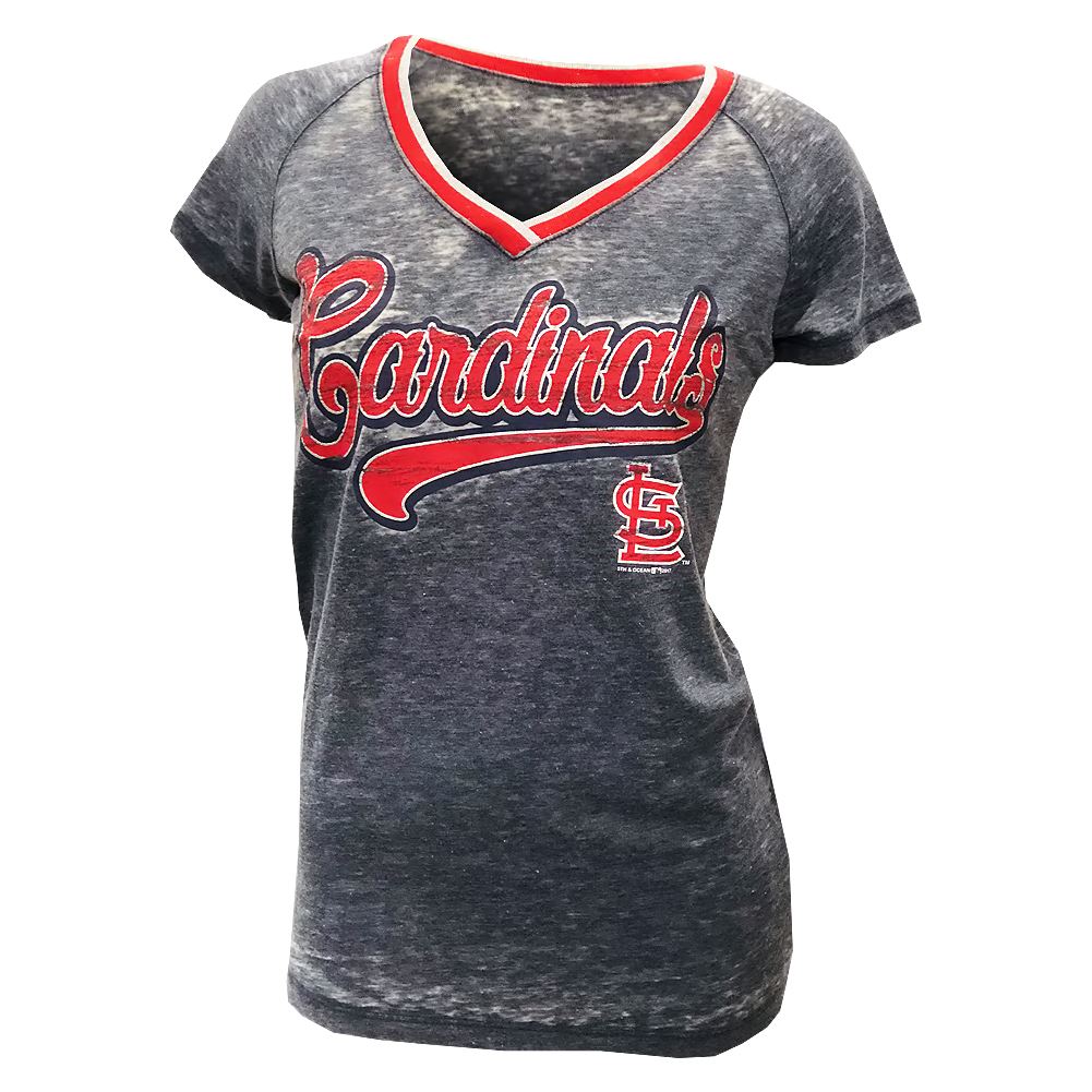 5th & Ocean By New Era MLB Women's St. Louis Cardinals Team V-Neck