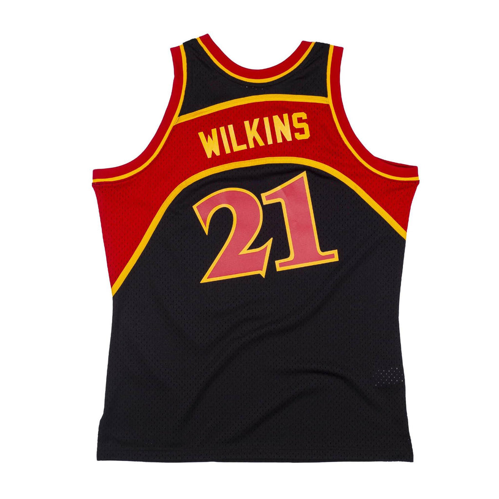 Mitchell & Ness NBA Men's Atlanta Hawks Dominique Wilkins 1986-87 Hardwood Classics Reload Swingman Jersey Black