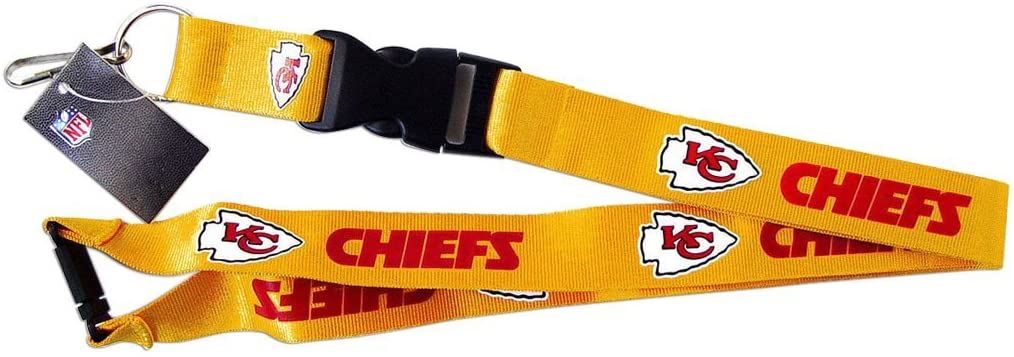 Aminco NFL Kansas City Chiefs Breakaway Lanyard Gold
