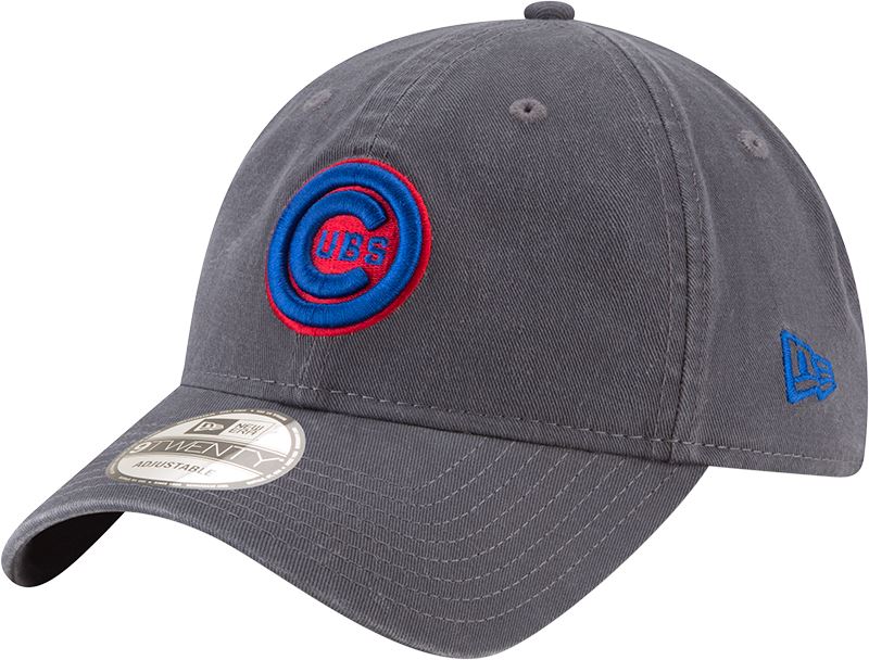 New Era MLB Men's Chicago Cubs Primary Logo 9TWENTY Hat Graphite OSFA