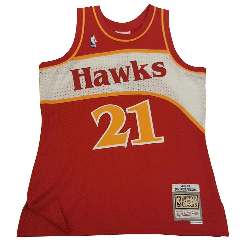 Mitchell & Ness NBA Men's Hawks Dominique Wilkins 1986-87 Swingman Jersey Red