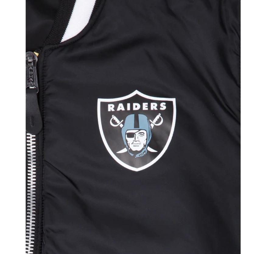 New Era NFL Men's Las Vegas Raiders Reversible Alpha Industries MA-1 Bomber Jacket