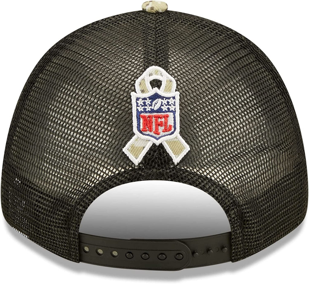 New Era NFL Men's San Francisco 49ers 2022 Salute To Service 9Forty Snapback Adjustable Hat Black/Digital Camo