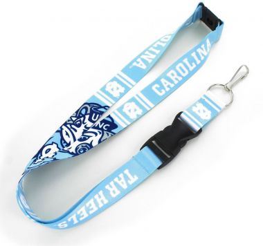 Aminco NCAA North Carolina Tar Heels Mascot Lanyard Keychain Badge Holder