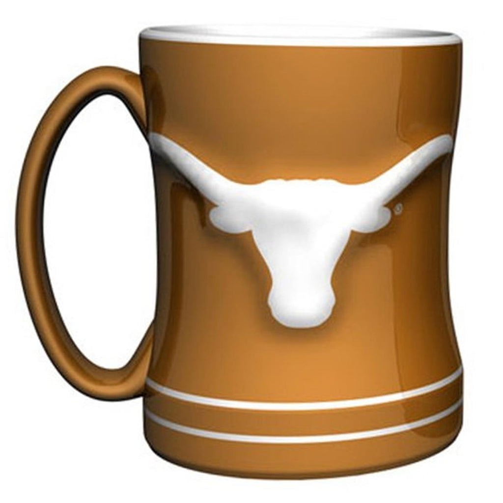 Boelter NCAA Texas Longhorns Sculpted Relief Mug Team Color 14oz
