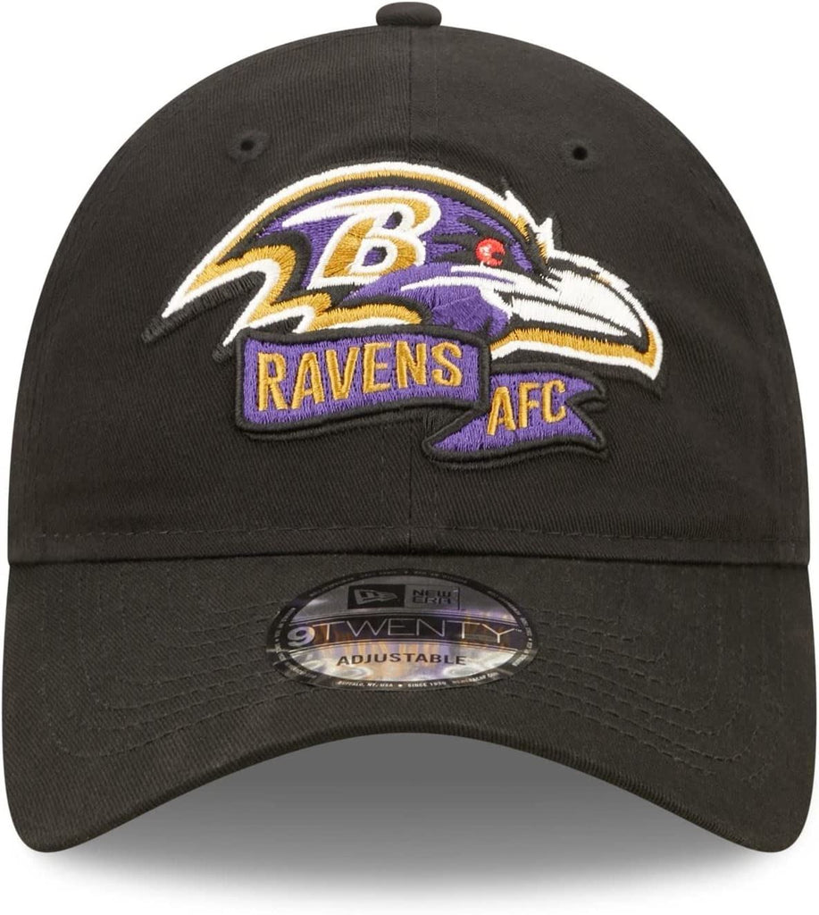 New Era NFL Men's Baltimore Ravens NFL Sideline Home 2022 9TWENTY Adjustable Hat Black