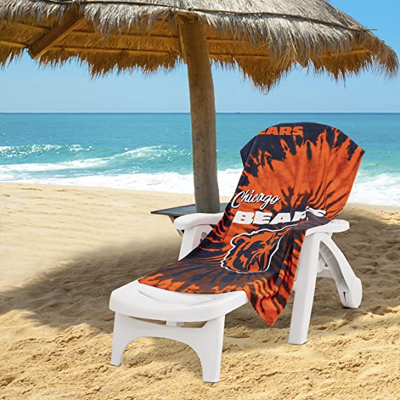 The Northwest Company NFL Chicago Bears Psychedelic Beach Towel