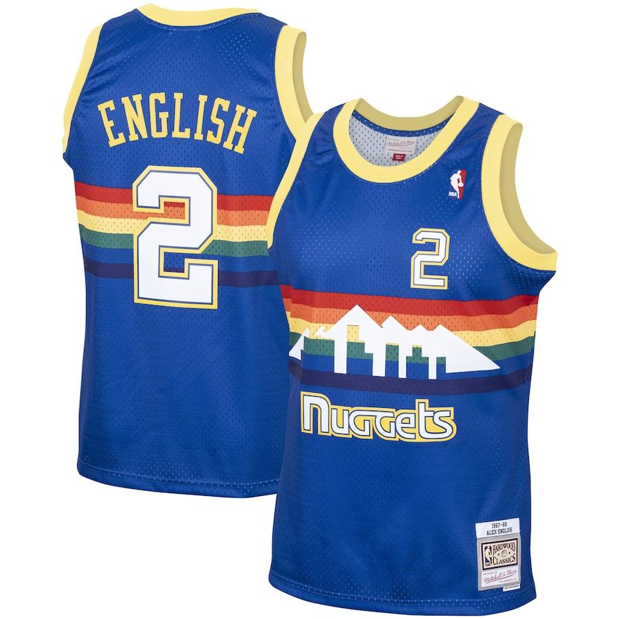 Mitchell & Ness NBA Men's Denver Nuggets Alex English 1987-88 Hardwood Classics Swingman Jersey
