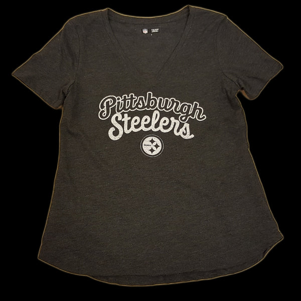 New Era Pittsburgh Steelers Womens Grey Cozy Crew Sweatshirt