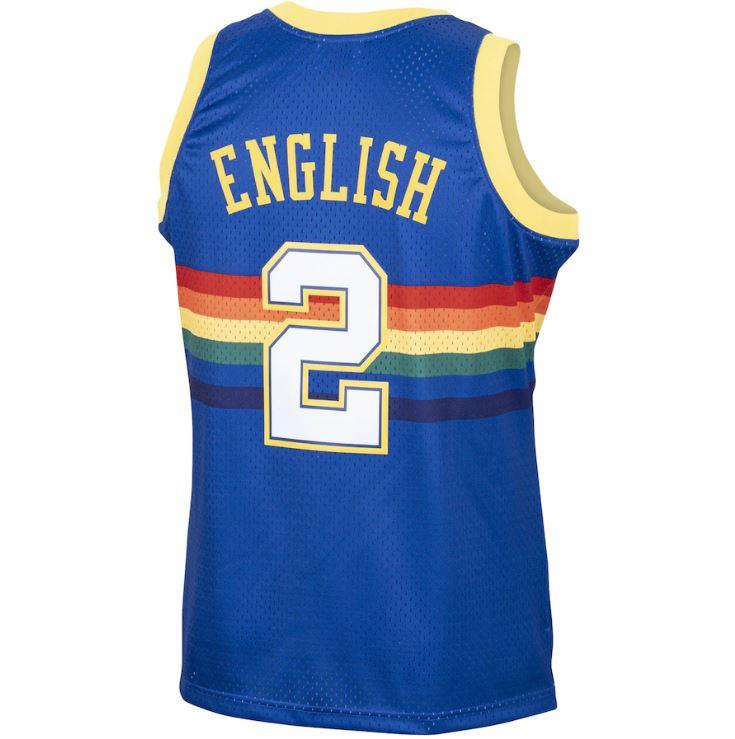 Mitchell & Ness NBA Men's Denver Nuggets Alex English 1987-88 Hardwood Classics Swingman Jersey