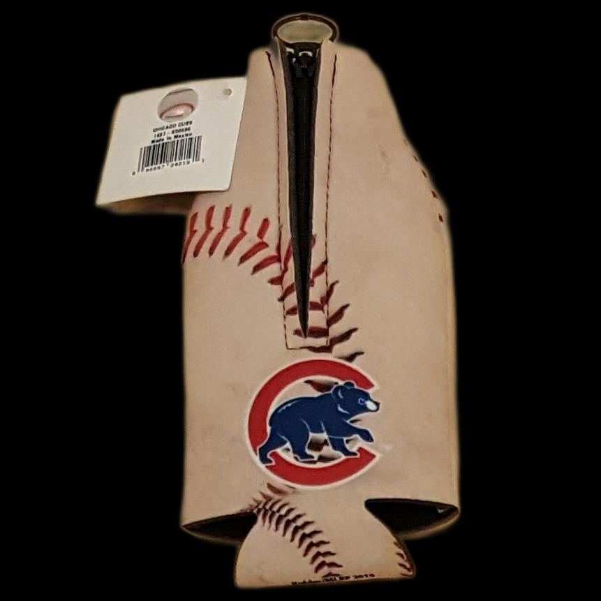 Kolder MLB Chicago Cubs Vintage Baseball Zip Bottle Coolie Koozie