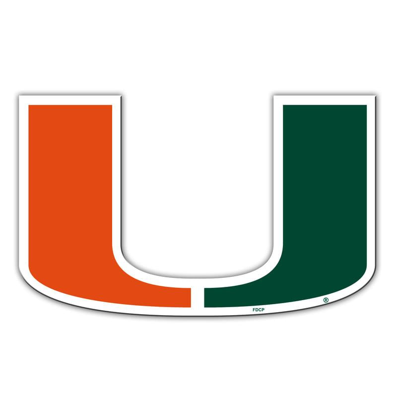 Fanmats NCAA Miami Hurricanes Large Team Logo Magnet 10