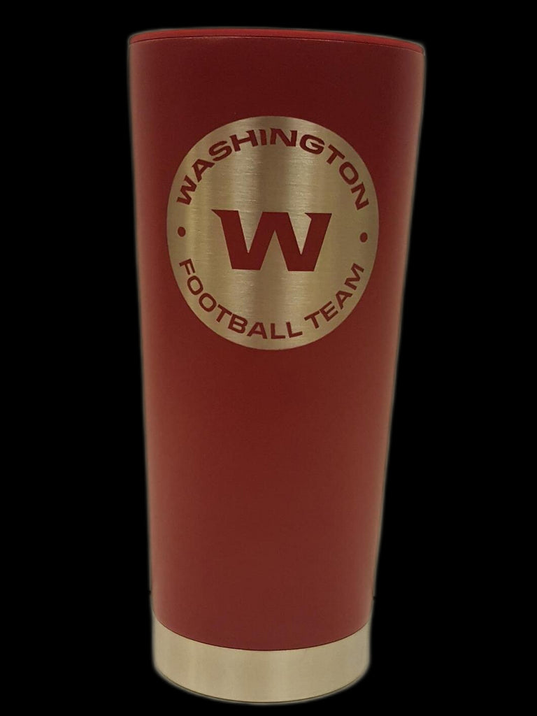 Great American Products NFL Washington Football Team Powder Coated ONYX Travel Tumbler 18oz Maroon