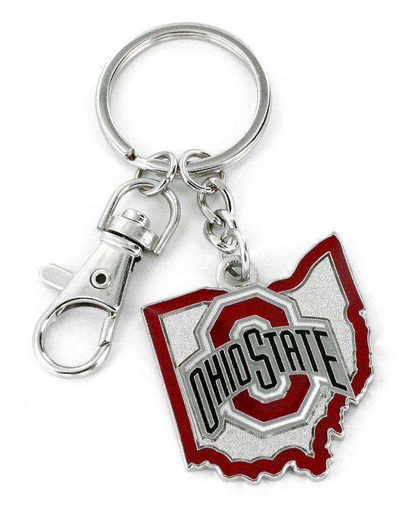 Aminco NCAA Ohio State Buckeyes Home State Heavyweight Keychain