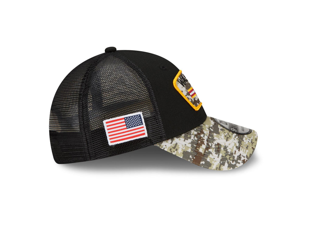 New Era NFL Men's Washington 2021 Salute To Service 9Forty Snapback Adjustable Hat Black/Digital Cam