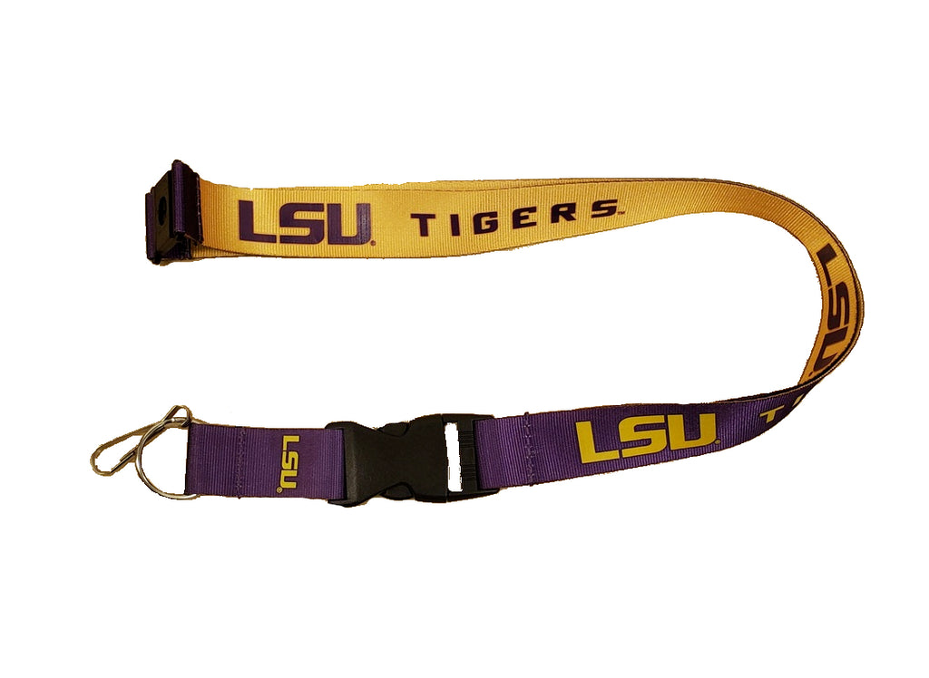 Aminco NCAA LSU Tigers Reversible Lanyard Keychain Badge Holder
