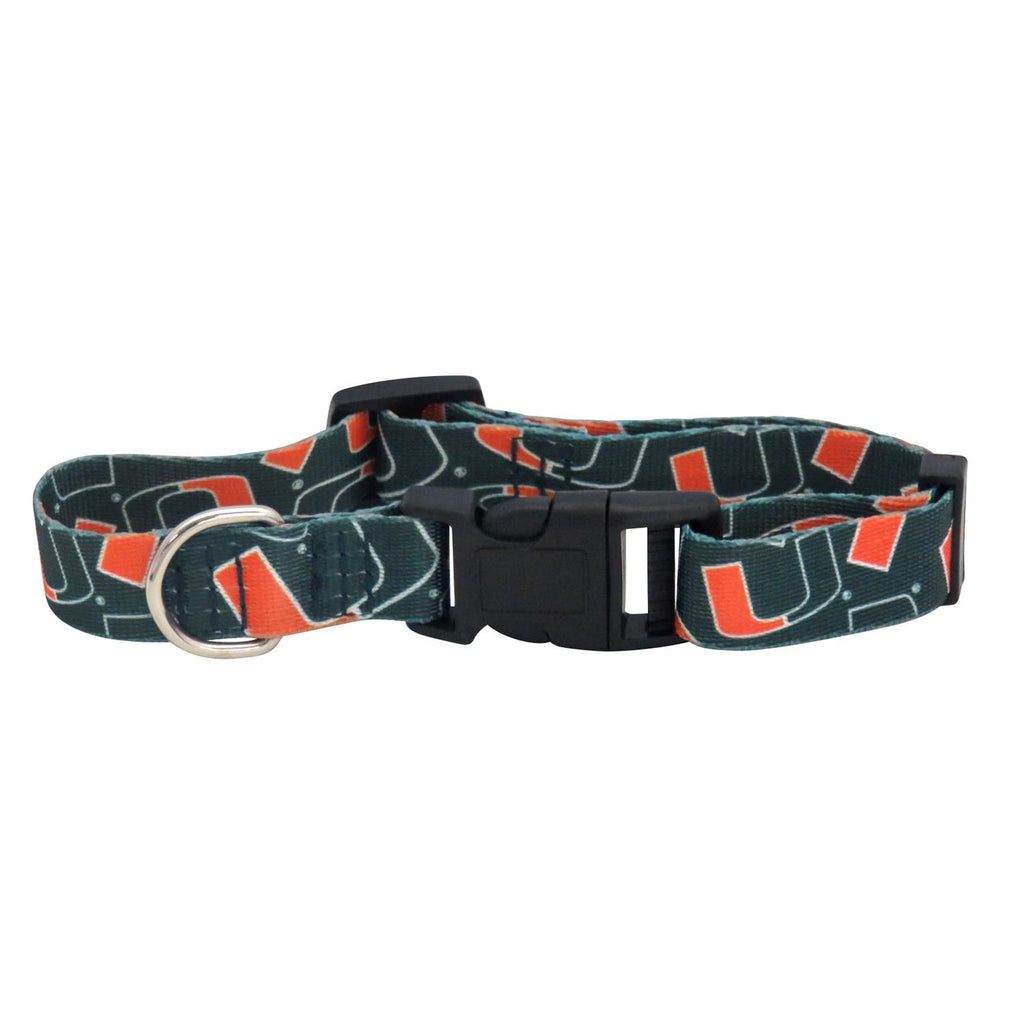 Little Earth NCAA Miami Hurricanes Team Pet Collar