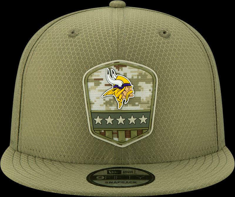 New Era NFL Men's Minnesota Vikings 2019 Salute to Service Sideline 9FIFTY Snapback Hat