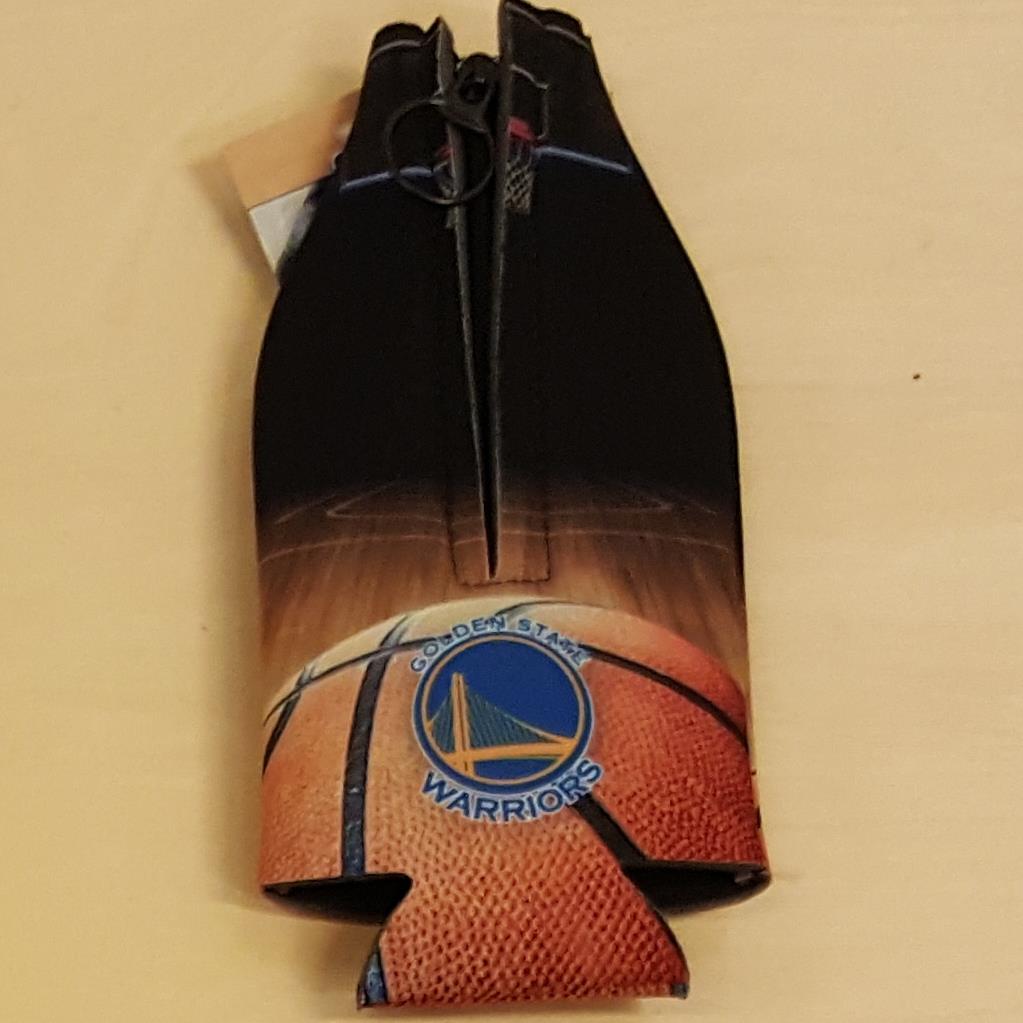 Kolder NBA Golden State Warriors Basketball Zip Bottle Coolie Koozie