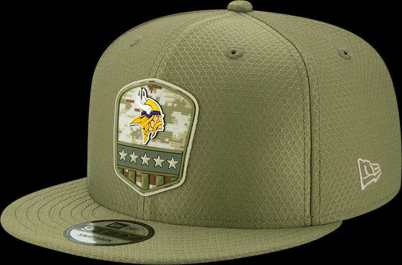 New Era NFL Men's Minnesota Vikings 2019 Salute to Service Sideline 9FIFTY Snapback Hat