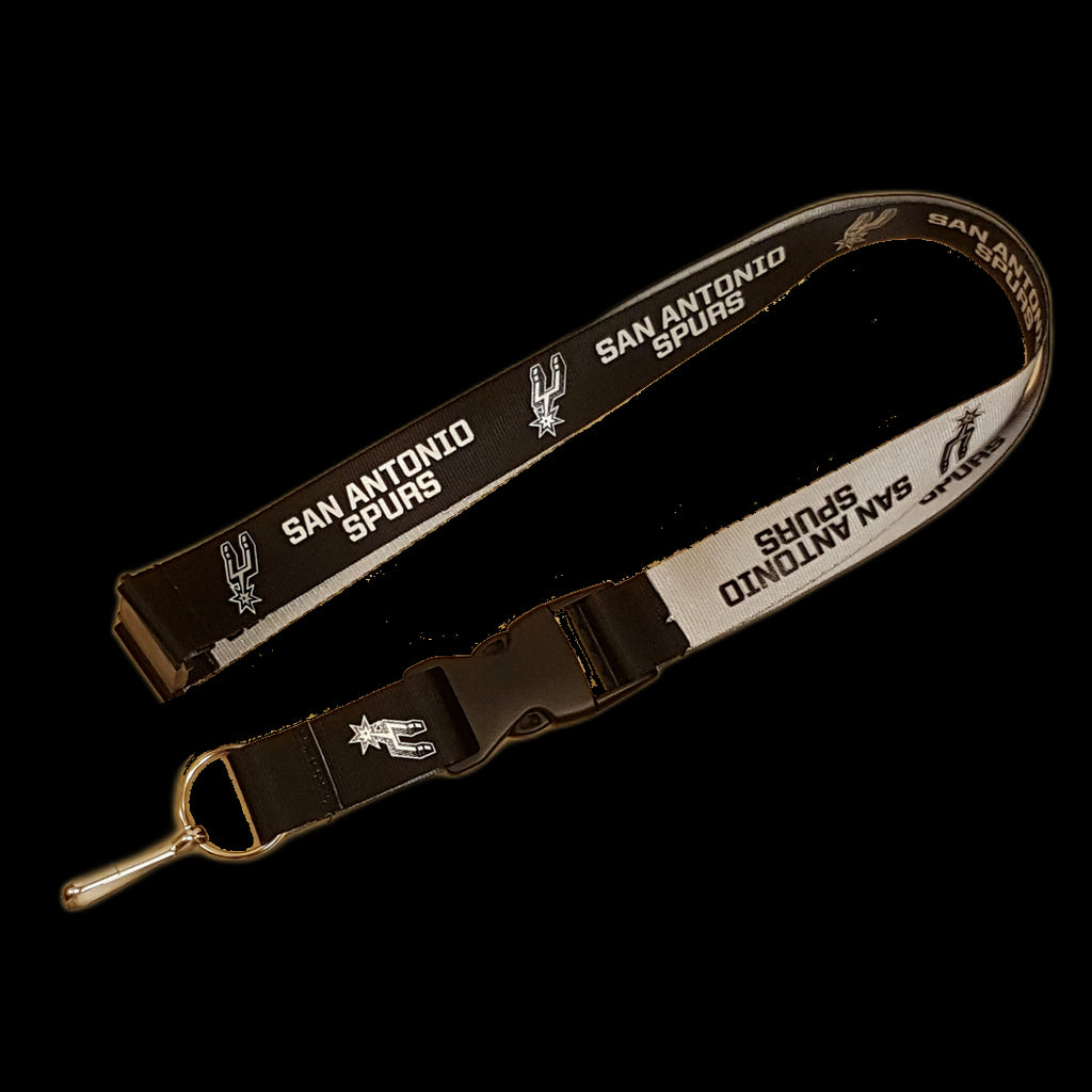 Aminco NBA San Antonio Spurs Reversible Lanyard Keychain Badge Holder