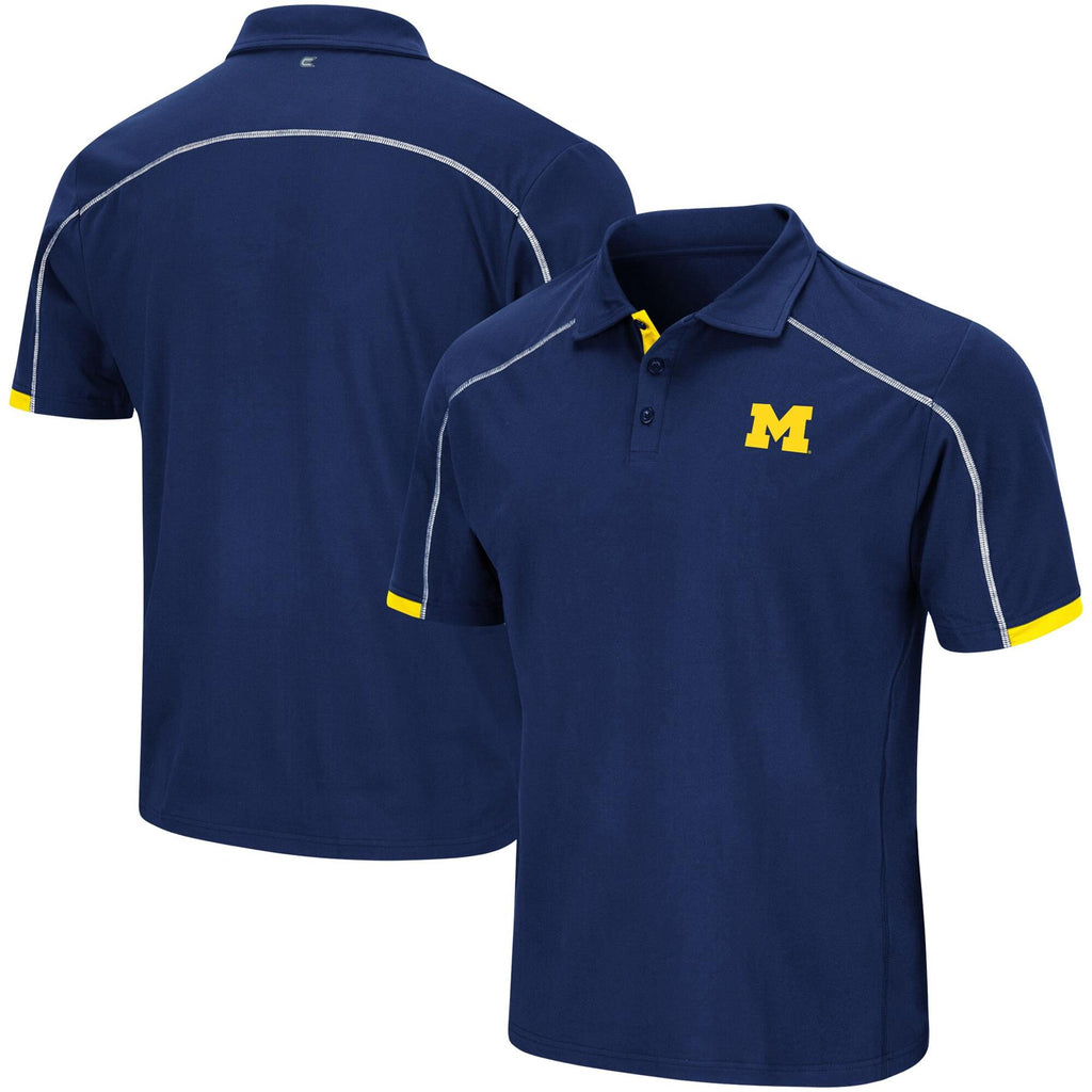 Colosseum NCAA Men's Michigan Wolverines Jamm Polo Shirt