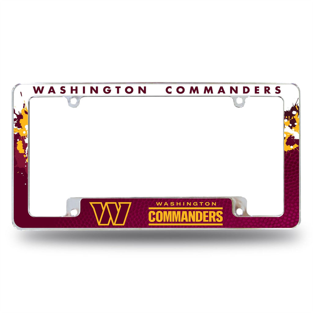 Rico NFL Washington Commanders Auto Tag All Over Chrome Frame AFC